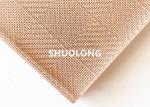Bronze Glass Laminated Wire Mesh Copper Flexible Woven Metal Fabric For