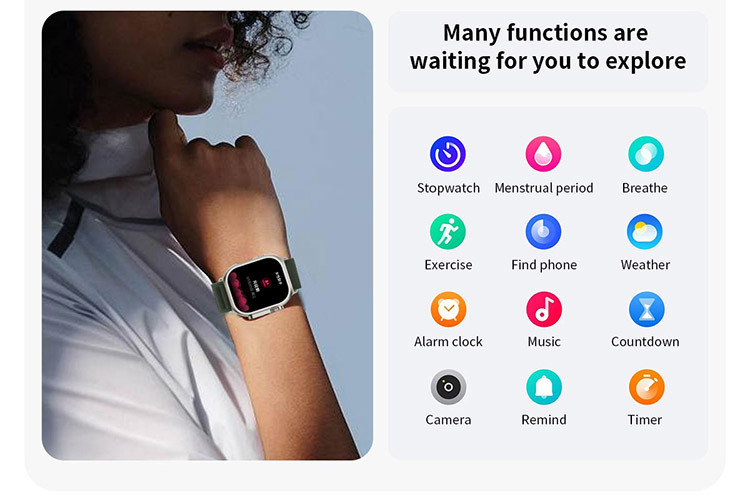 Z69 Ultra Android Compatible Smartwatch With Fall Detection Anti Static Requirements