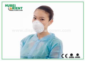 China White / Blue PP disposable Dust Mask Single Headband , Eco friendly factory