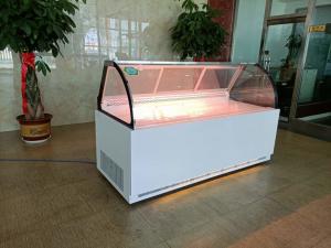 China Air Cooling SUS Deli Display Freezer With Manual Defrost factory
