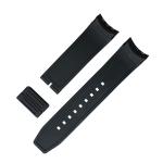 24*22mm washable Wrist Watch Rubber Strap Two Tone Colors
