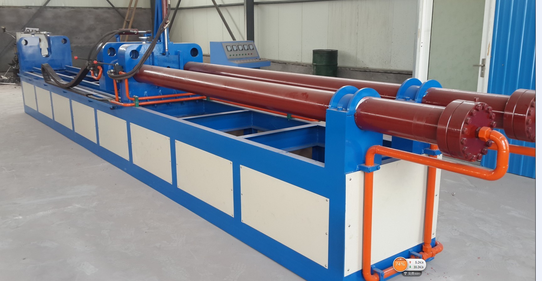 Elbow Hot Forming Machine 1.5D Elbow Bending Machine , Safe Operation Hot Forming Elbow Machine