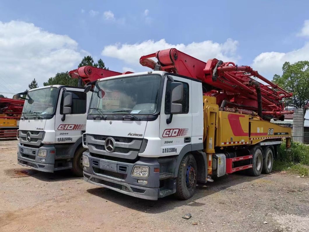 2019 China Top Ranking Hot Popular 52m Truck Concrete Pump Mounted Beton Pump Placing Boom Pump on Benz Truck for Sale