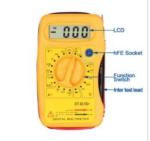 Pocket-Size Multimeter Dt831b Digital Multimeter
