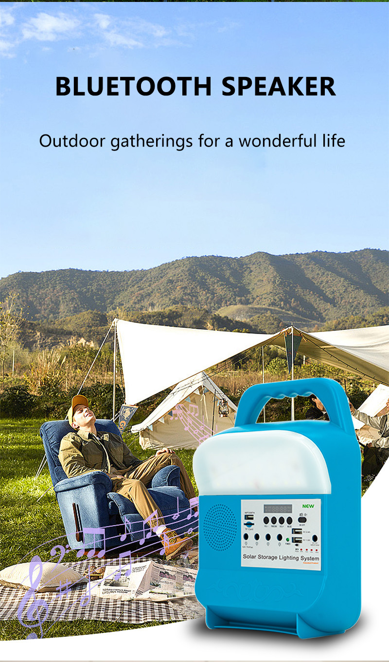 Solar Powered Home Lighting Kit 2Y Warranty Indoor Outdoor Lighting Power Banks Power Station Solar For Mobile Phone 818