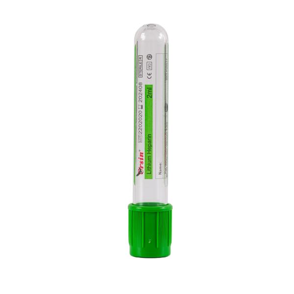 Lithium Heparin LH Vacuum Blood Test Tube