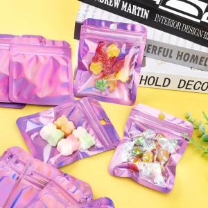 China Customized Printing Zip Seal Mylar Bags For Moisture Proof Food Snacks Storage factory