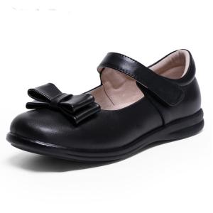 China Patent Leather School Shoes Unisex Flat Heel With Laces Rubber Sole factory