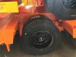 3 Axles Semi Lowbed Trailer 60000kg Semi Truck Flatbed Trailer