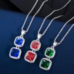 Jewelry Set for Wedding Party Crystal CZ Zircon Ring Earrings Bracelets Necklace