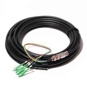 China FC APC Type Connectors Fiber Patch Cord Waterproof Pigtail 4F 0.3dB factory