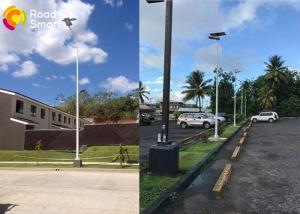 China Super Brightness All In One Solar Street Light 210LM/W Socreat Patent Aluminium Alloy factory