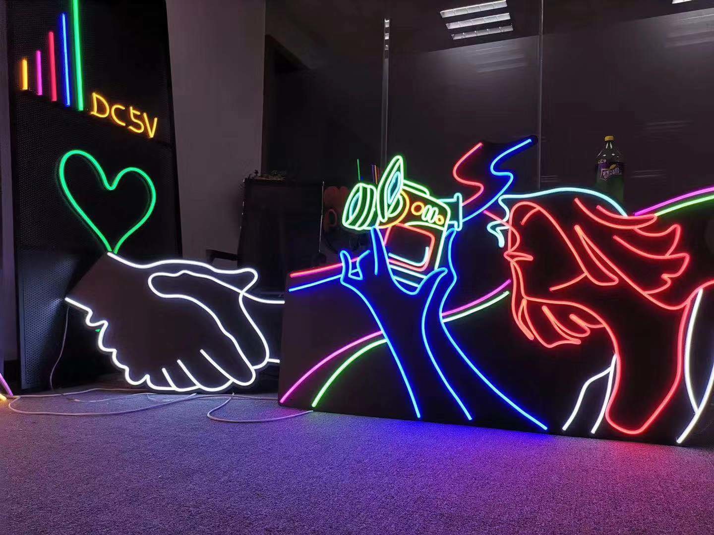 24V MINI Type Led Neon Flex Make Advertising Sign For Outdoor Use