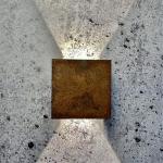 Hanging Outdoor Rust Patina Wall Spotlight Corten Steel Wall Lamp Boxes