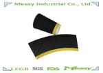 Ripple Paper Cups For Hot Drink With Good Insulation Black , Yellow Color