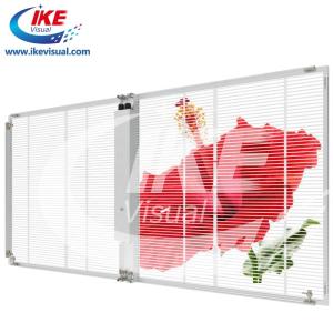 China Window Display Fixed LED Screen P5 Transparent Outdoor Energy Saving factory
