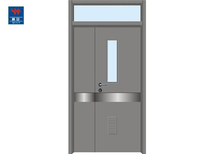 Steel Vision Panels 1 Hour FD60 Fire Doors For Hospitals