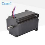 Black NEMA 24 Step Motor 4100mN.M Double Shaft Stepper Motor