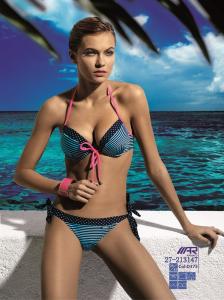 China Blue striped bikini factory