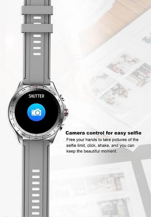 128Mb Bluetooth Android Smartwatch Zinc Alloy 1.32 Inch For Men