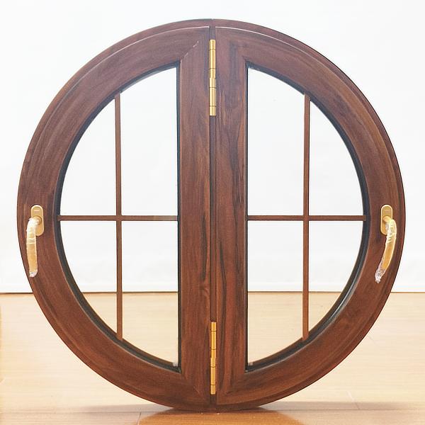 Office Interior Decor Triple Panel Aluminum Circle Windows Aluminium Circular