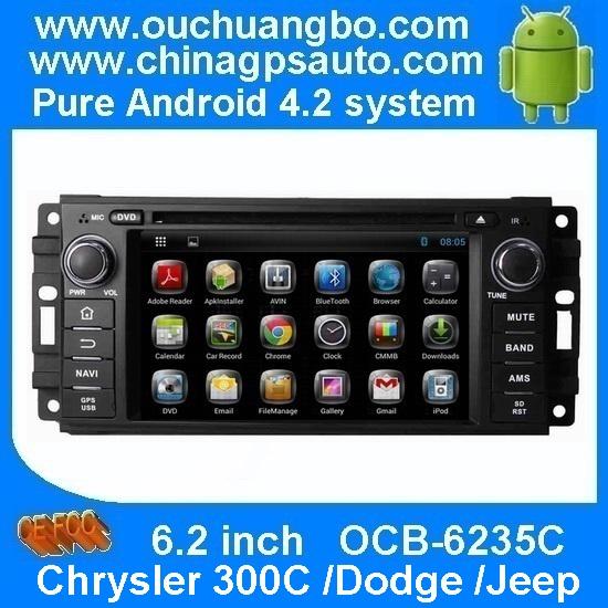 Ouchuangbo Android 4.2 Car Radio DVD 3G Wifi GPS Navi for Chrysler /300C /Dodge