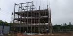Grey Paint Floor Decking Garage Steel Frame For High Building