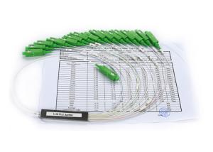China 1x16 Mini Steel Tube Plc Fiber Optic Cable Splitter G657A1 1M Fiber Splitter factory