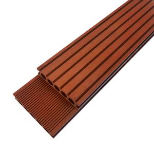 China Redwood Indented Heat Resistance Deck WPC Exterior UV Resistant factory