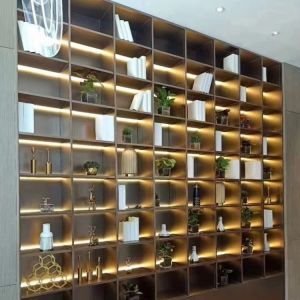 Flower Bookshelf Partition Wall Stainless Large Bookshelf Room Divider
