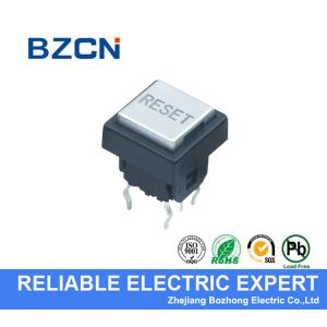 White Cap Button Illuminated Tactile Switch 50mA Rating Momentary Operation​