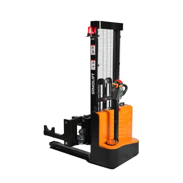 China Sinolift CDD10-LS700 walkie fully electric lithium cell dual-arm reel stacker | roll handling factory
