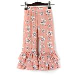 Summer Long Lace Children'S Casual Trousers Skin Friendly Floral Flare Pants