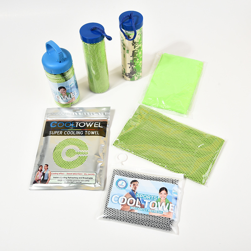 Nonwoven Double Layers Polyester Quick Dry Sports Cool Towel for Instant Refreshment