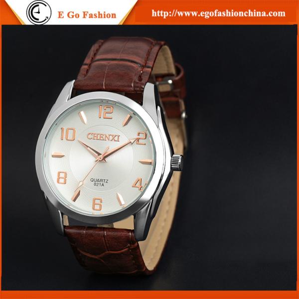 021AR Fashion Business Wacth for Man Leather Band Big Dia OEM Watches Quartz