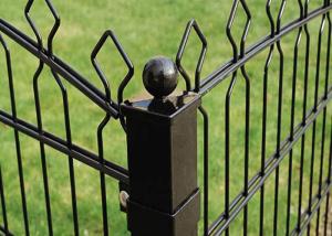 China Prestige Welded Double Wire Fence 65×200mm With Pyramid Shaped Top factory