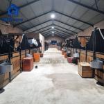 Steel And Bamboo Horse Stall Stable For Long-Lasting Performance