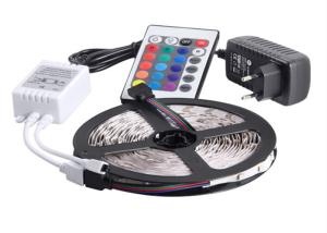 China 3528SMD Flexible LED Strip Light Kit 12V 2A IR Remote Controller​ factory