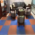 Shock Resistant Fitness Rubber Flooring Mats Interlocking Durable For Gym