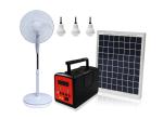 20W Solar Energy Fan 18650 Solar Powered Fan With Battery Backup