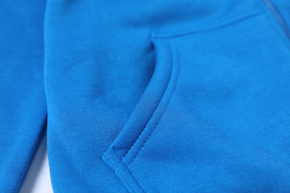 Full Zip Hooded Sweatshirt Unisex 700G Warm Winter Hoodies Solid Color Design