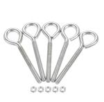 OEM Accepted Stainless Steel Eye Bolt Screw with Nut Benefit