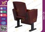 Slim Metal Leg Church Hall Chairs with Strengthen Standing Foot Solid Wood