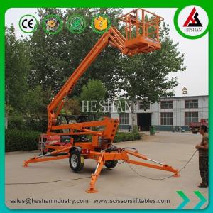China Aerial Working Engine Towable Telescopic Electric Boom Lift factory