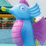 Customized Colorful Carp Spray Park Equipment For Children / Kids Water