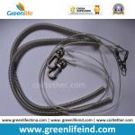 Yellow Fishing Kayaks Boats 3m Wire Coil Rod Lanyard