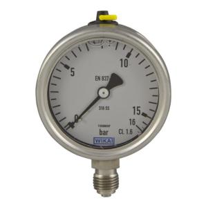 China 233.50 Wika Stainless Steel Pressure Gauge 1Mpa Oil Shock Pressure Gauge factory