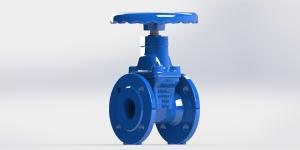China Both Side Sealing Non Rising Stem Gate Valve , Resilient Seated Screwed Gate Valve factory