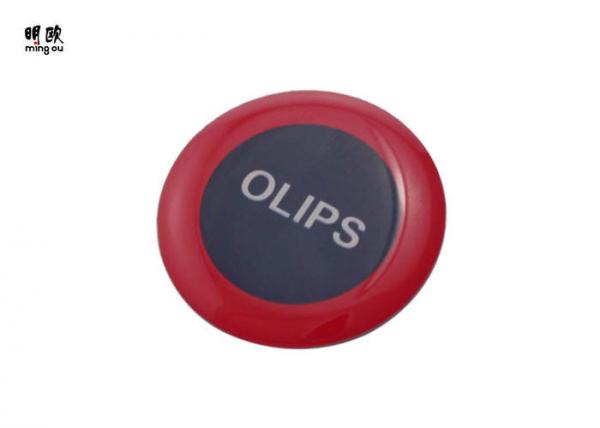 China Promotional Lapel Pin Custom Olips Logo Steel Personalised Button Badges factory