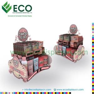 China POP POS Cosmetic Corrugated Cardboard Counter Display factory
